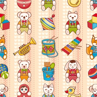 Çocuk oyuncağı. Seamless modeli.