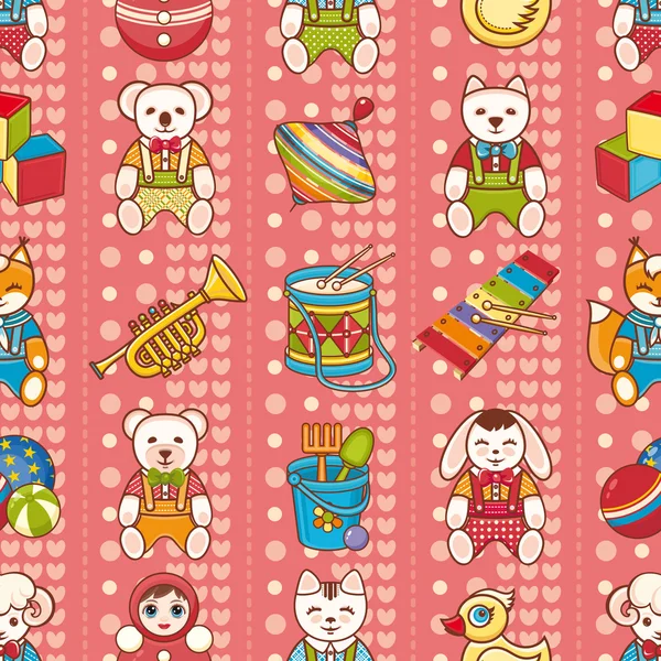 Children's toy. Seamless pattern. — Stock Vector