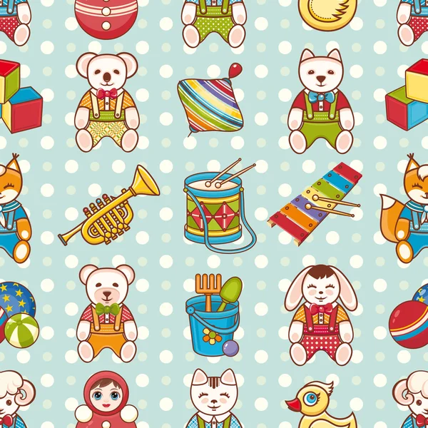 Children's toy. Seamless pattern. — Stock Vector