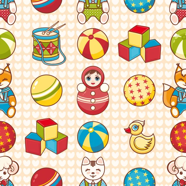 Children's toy. Seamless pattern. — Stock Vector