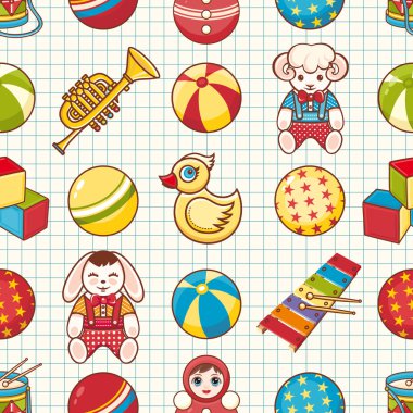 Çocuk oyuncağı. Seamless modeli.