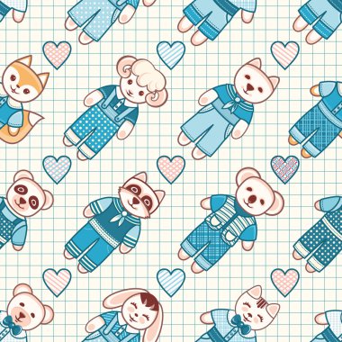 Hayvan. Seamless modeli.