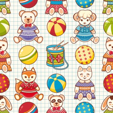 Çocuk oyuncağı. Seamless modeli.