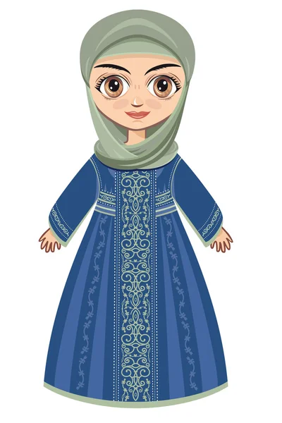 Bebeğin içinde Müslüman elbise.