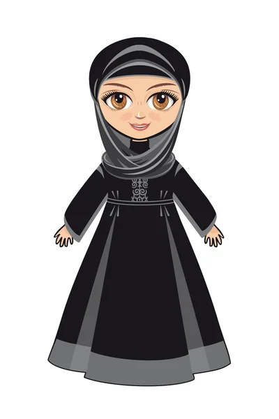 La poupée en robe musulmane . — Image vectorielle