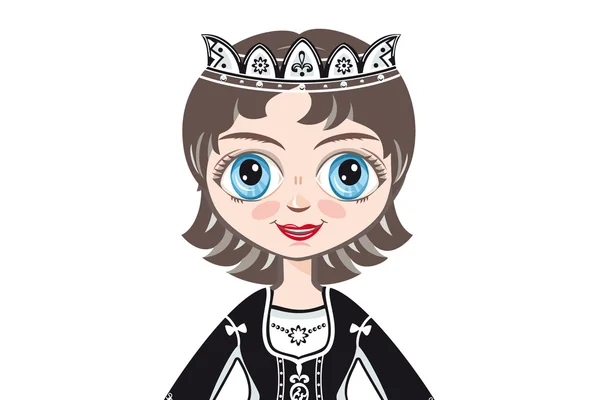 Portrait de la princesse. Avatar — Image vectorielle