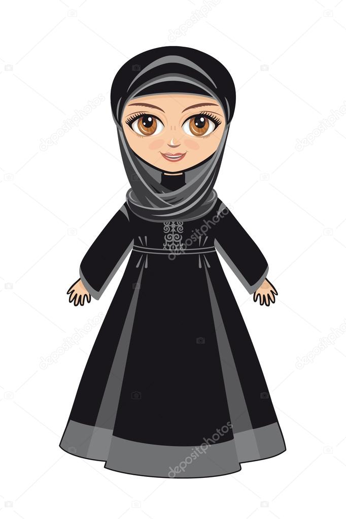 La poupée en robe musulmane . Vecteur par ©ZzN 78528130