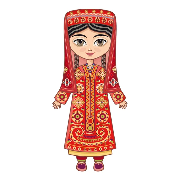 The girl in Tajik dress.  Historical clothes