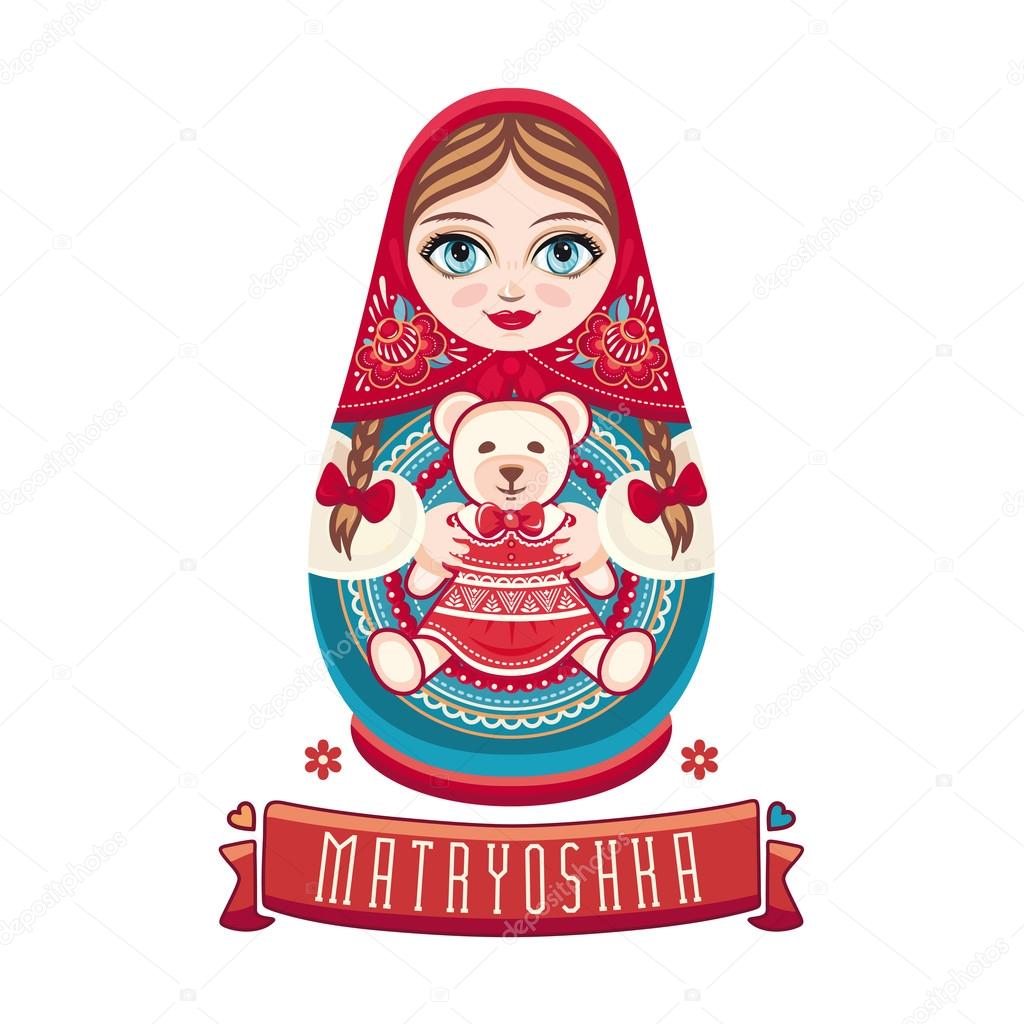 Matryoshka. Babushka doll.