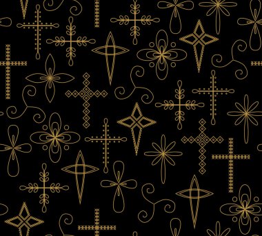 Hıristiyan haçlar seamless modeli