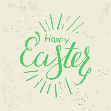 Paskalya vintage etiketi