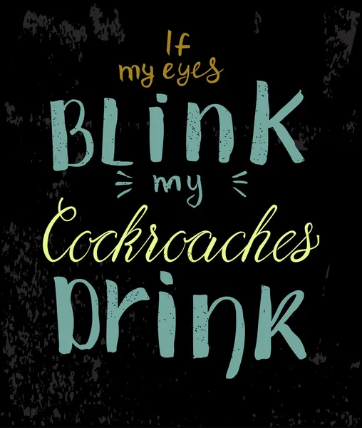 Blink drink färg affisch — Stock vektor