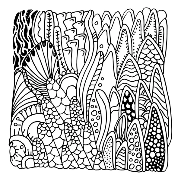 Deniz soyut karalamalar