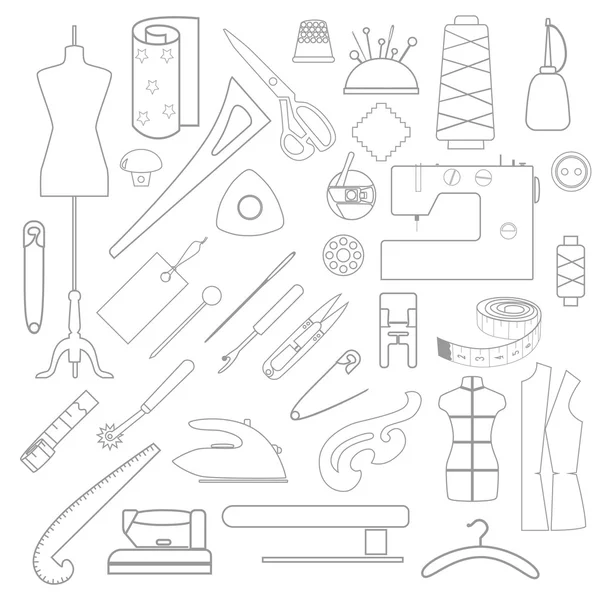 Sewing pattern — Stock Vector