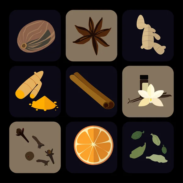 düz baharat koleksiyonu