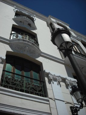 Beyaz Taş Bina, Demir Tırabzan, Tahta Pencereler, Ronda, Malaga, Endülüs, İspanya