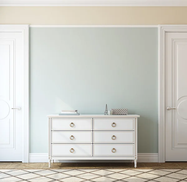 Interior with dresser. 3d rendering. — Stock Photo, Image