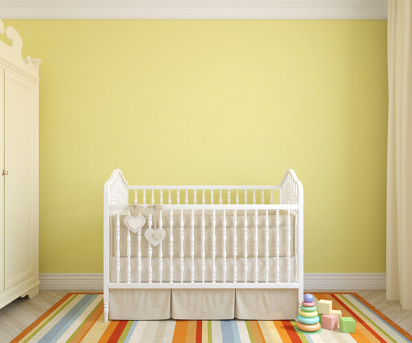 Interior of nursery. 3d rendering.