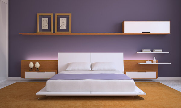 Modern bedroom.