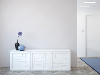 Tuvalet ile modern koridor