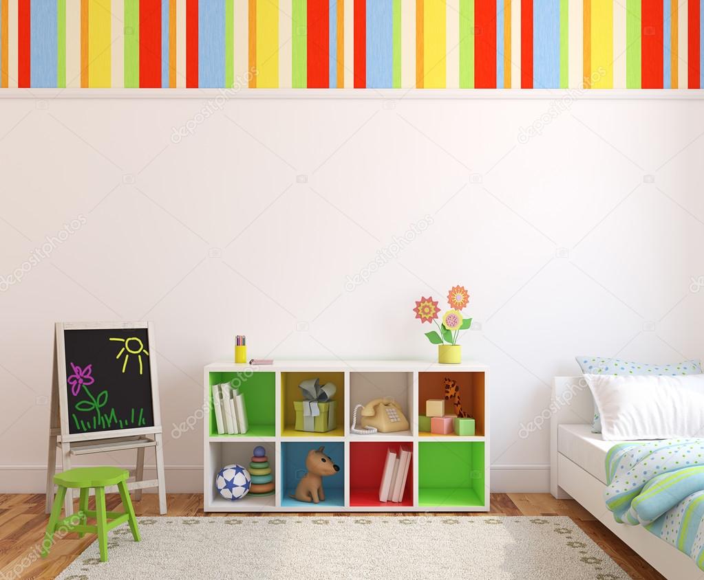 Bunte Kinderzimmer-Interieur — Stockfoto © poligonchik #76744187 Bunte Kinderzimmer-Interieur — Stockfoto © poligonchik #76744187