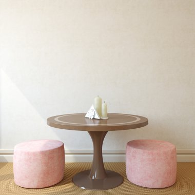 Cute interior of cafe