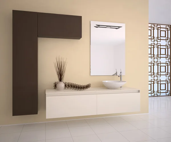 Moderno bagno interno. — Foto Stock