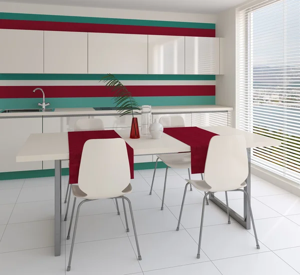 Modern colorful kitchen. — Stok fotoğraf