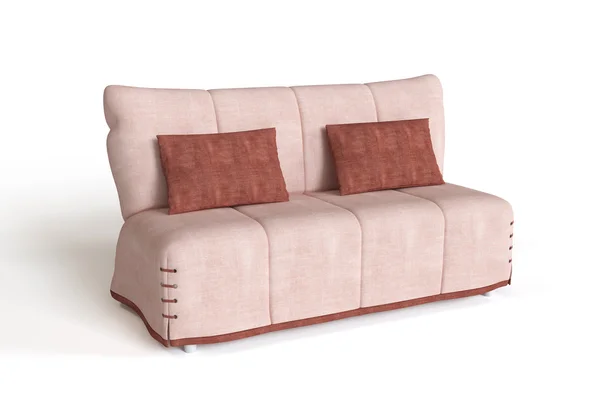 Modernes Sofa isoliert auf weiß — Stockfoto