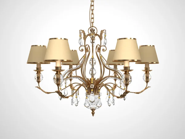 Luxury Chandelier on white — Stock Photo, Image