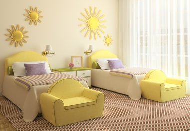 Çocuklar için oyun odası iç