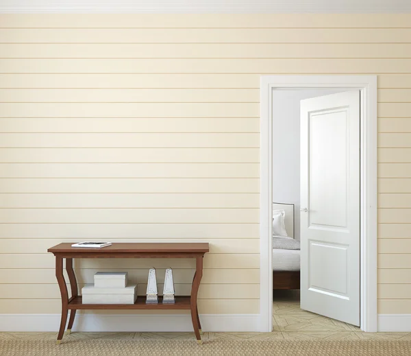 Modern hallway with open door. — Stock Photo, Image