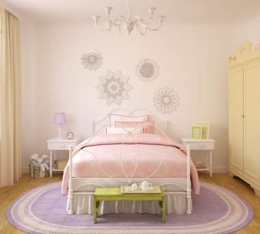 Kız için oyun odası iç.