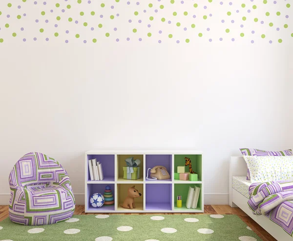 Interior de la sala de juegos para niña . — Foto de Stock