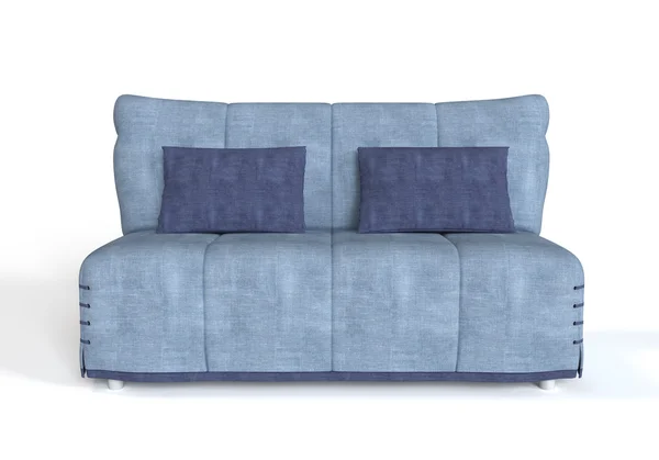 Modernes blaues Sofa. — Stockfoto