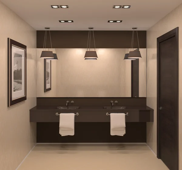 Moderní interiér koupelny. — Stock fotografie