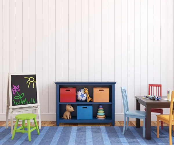 Colorful playroom interior. — Stock Photo, Image