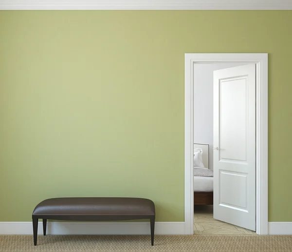 Moderne hal met open deur. — Stockfoto