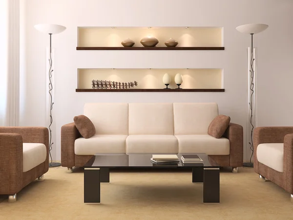 Modern living-room — Stock Photo, Image