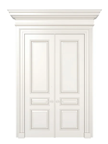 White classic door. — Stock Photo, Image