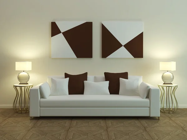 Modernes Sofa 3d — Stockfoto