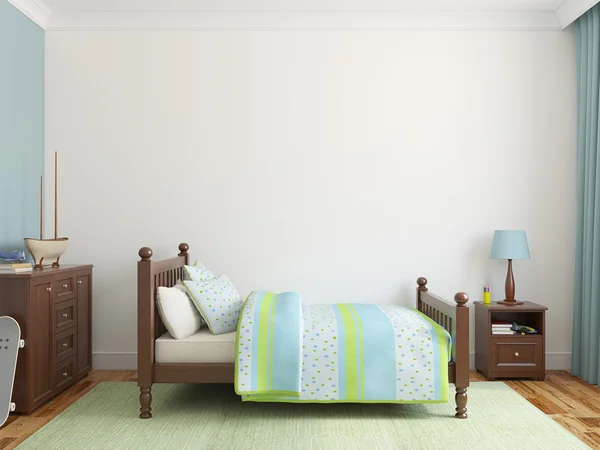 Playroom interior.Bedroom for boy — Stock Photo, Image