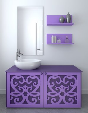 Modern banyo iç mimarisi.