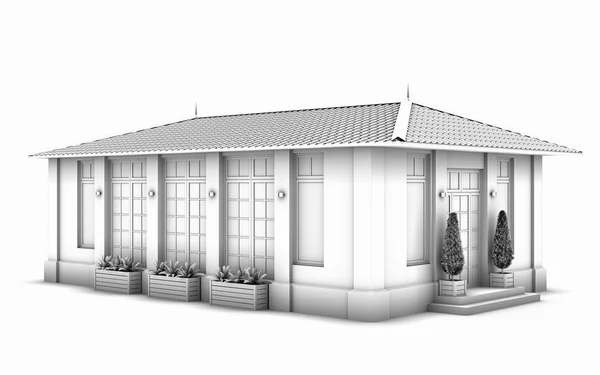 3D model domu. — Stock fotografie