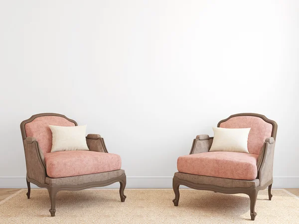 Интерьер с двумя креслами . — стоковое фото