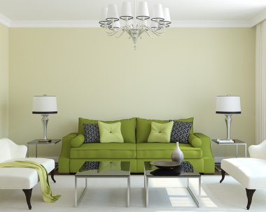 Modern oturma odası.