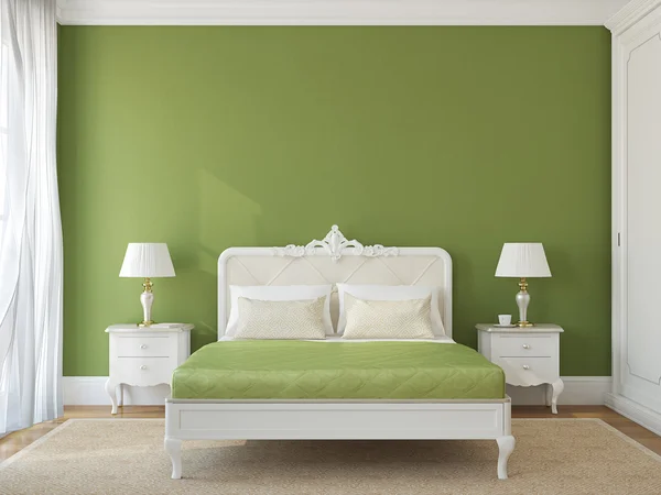 Classic bedroom interior. — Stock Photo, Image