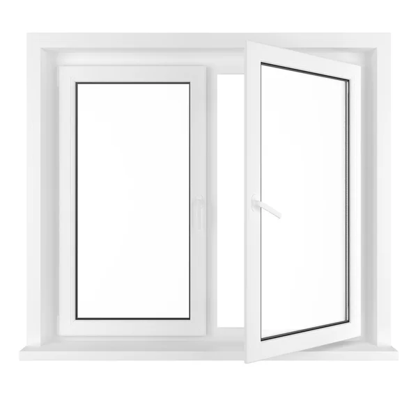 Half opened window — Stock Photo, Image