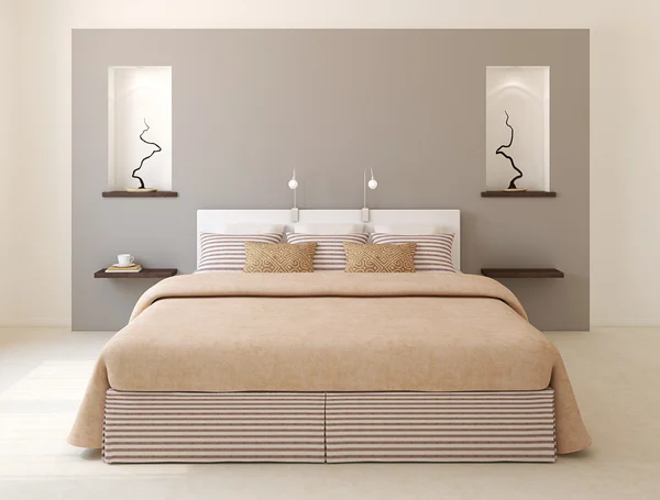 Modern bedroom interior. — Stock Photo, Image