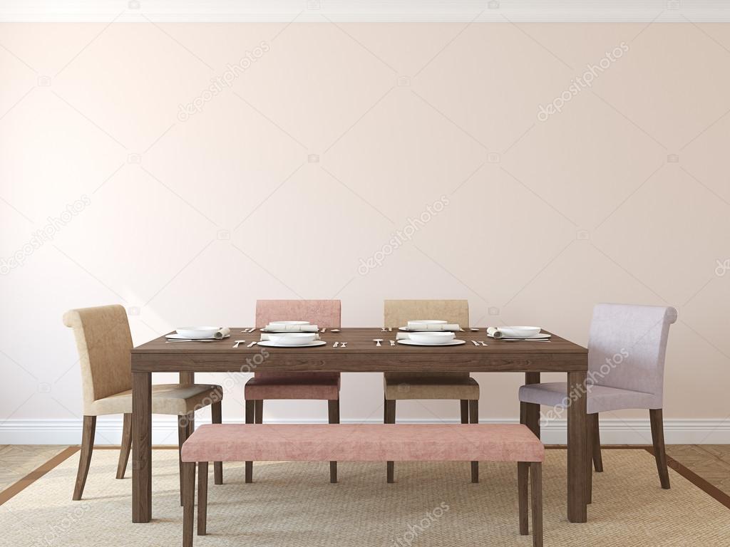Modern dining-room interior